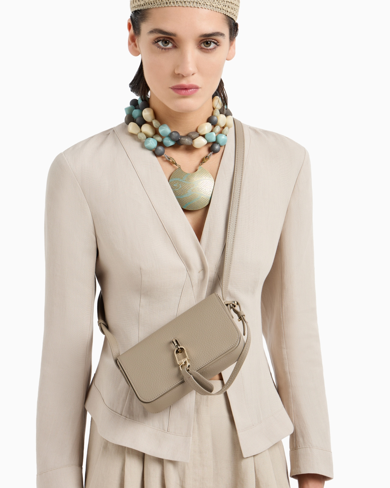 SHORT, SINGLE-BREASTED LINEN JACKET - 5