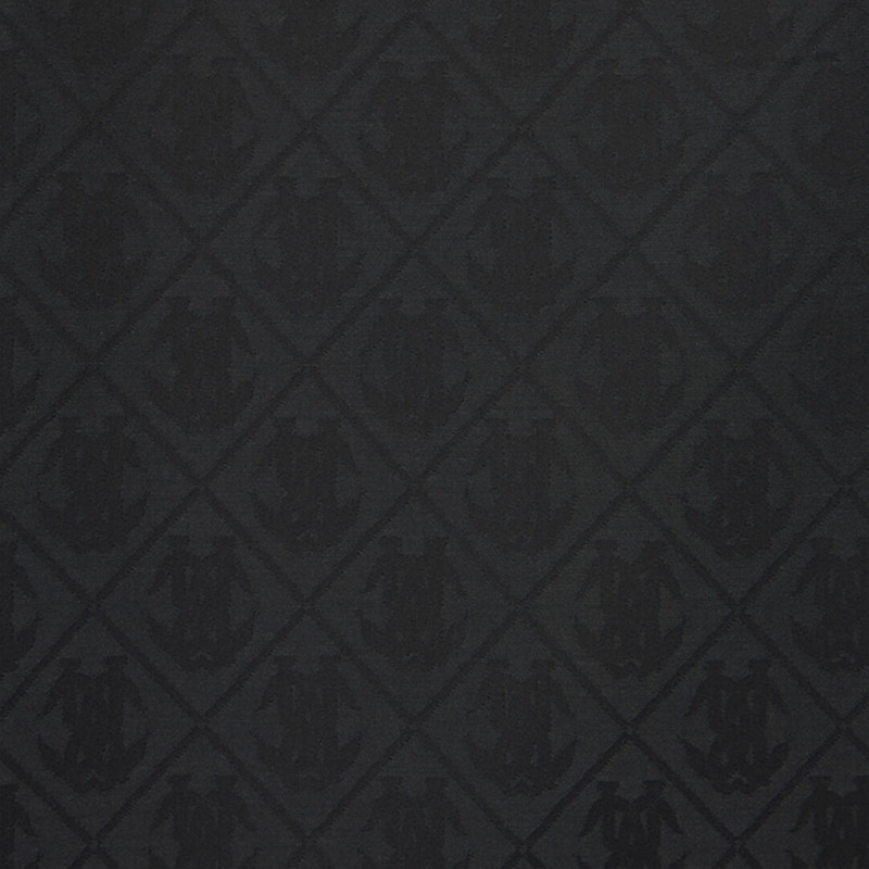 Roberto Cavalli Black Stole With All-Over Mirror Snake Monogram outlook