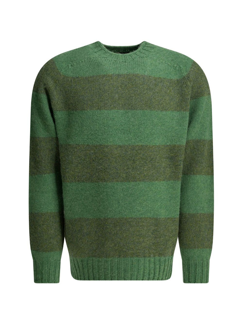 striped crew-neck sweater 1