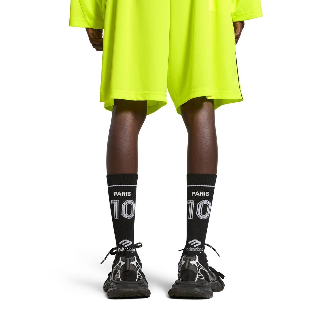 Paris Soccer Socks in Black - 3