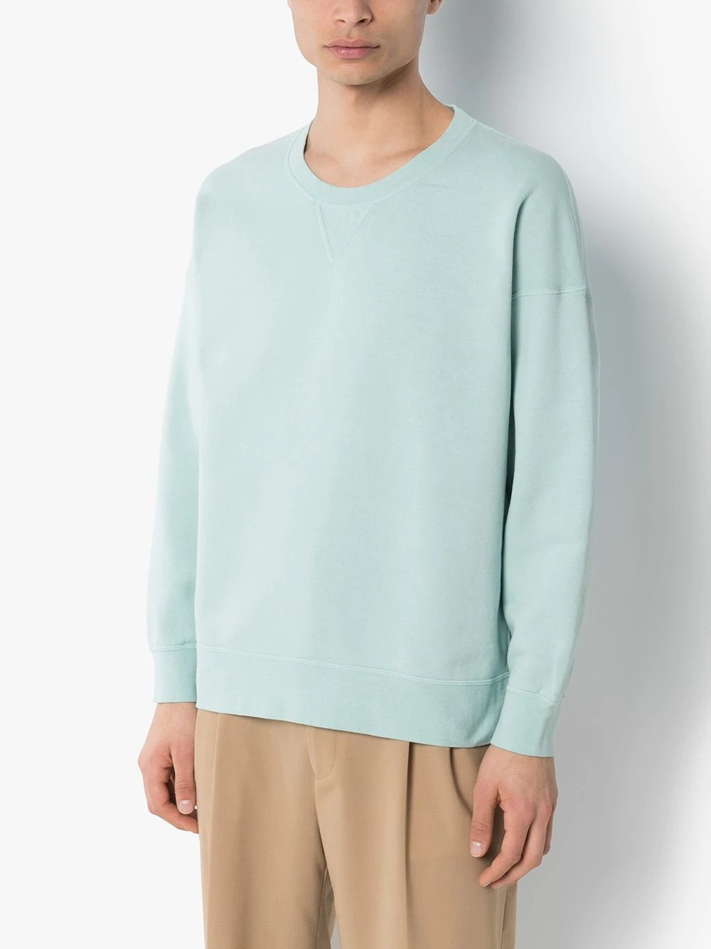 crew-neck cotton jumper - 2