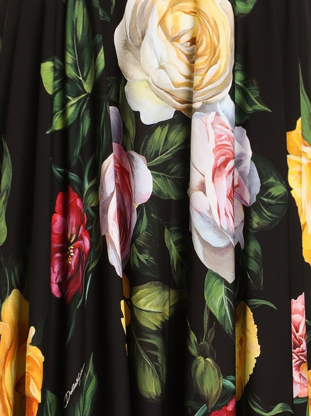 floral-print charmeuse midi skirt - 2