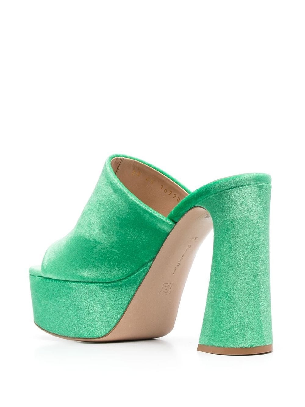 Holly 70mm chenille mules - 3