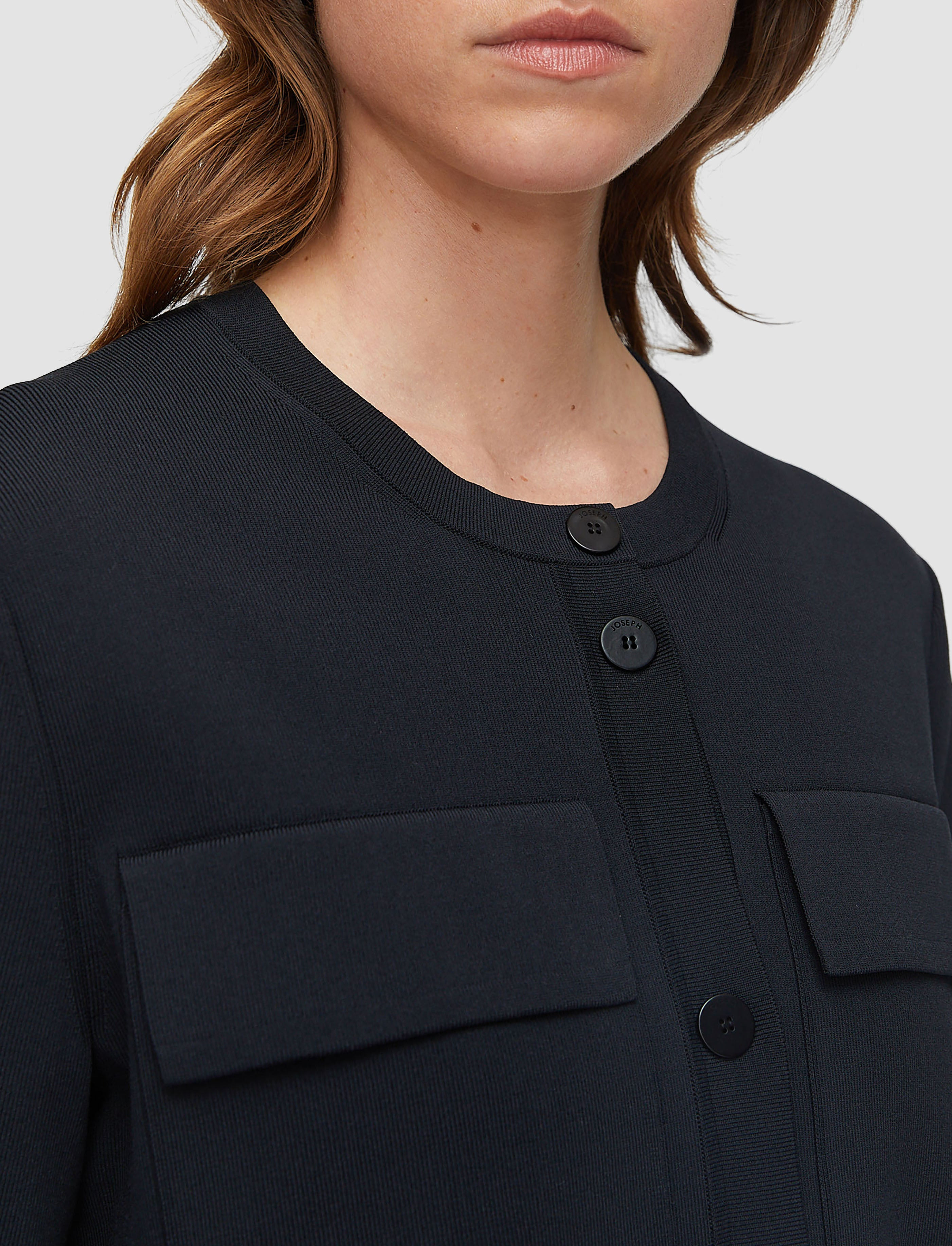 Viscose Knit Stretch Cardigan Jacket - 5