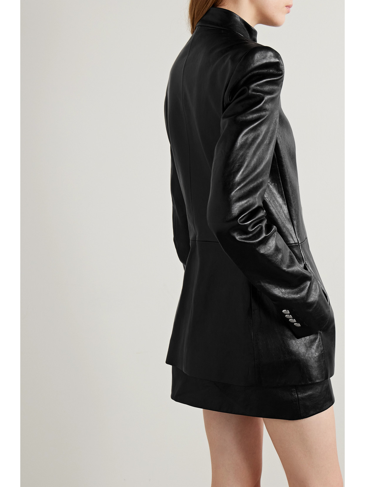 Samuel Paneled Leather Jacket - 3