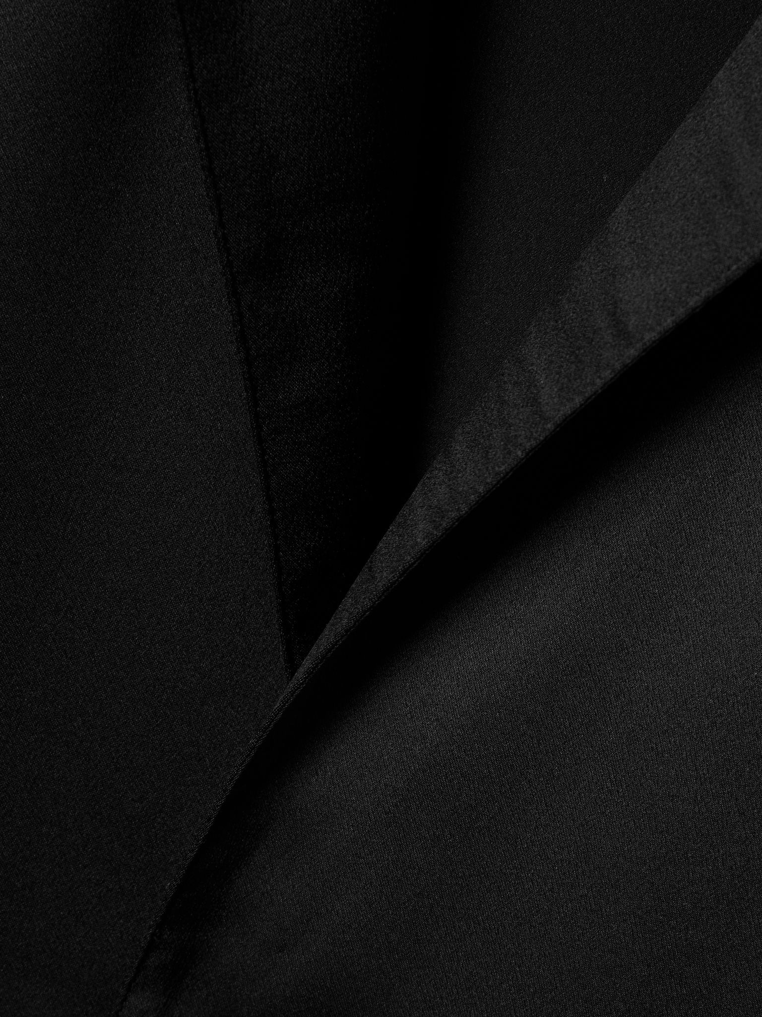 Silk-satin shirt Black - 4
