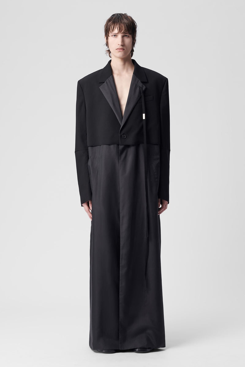 Gilliam X-Long Layered Trench Coat - 1