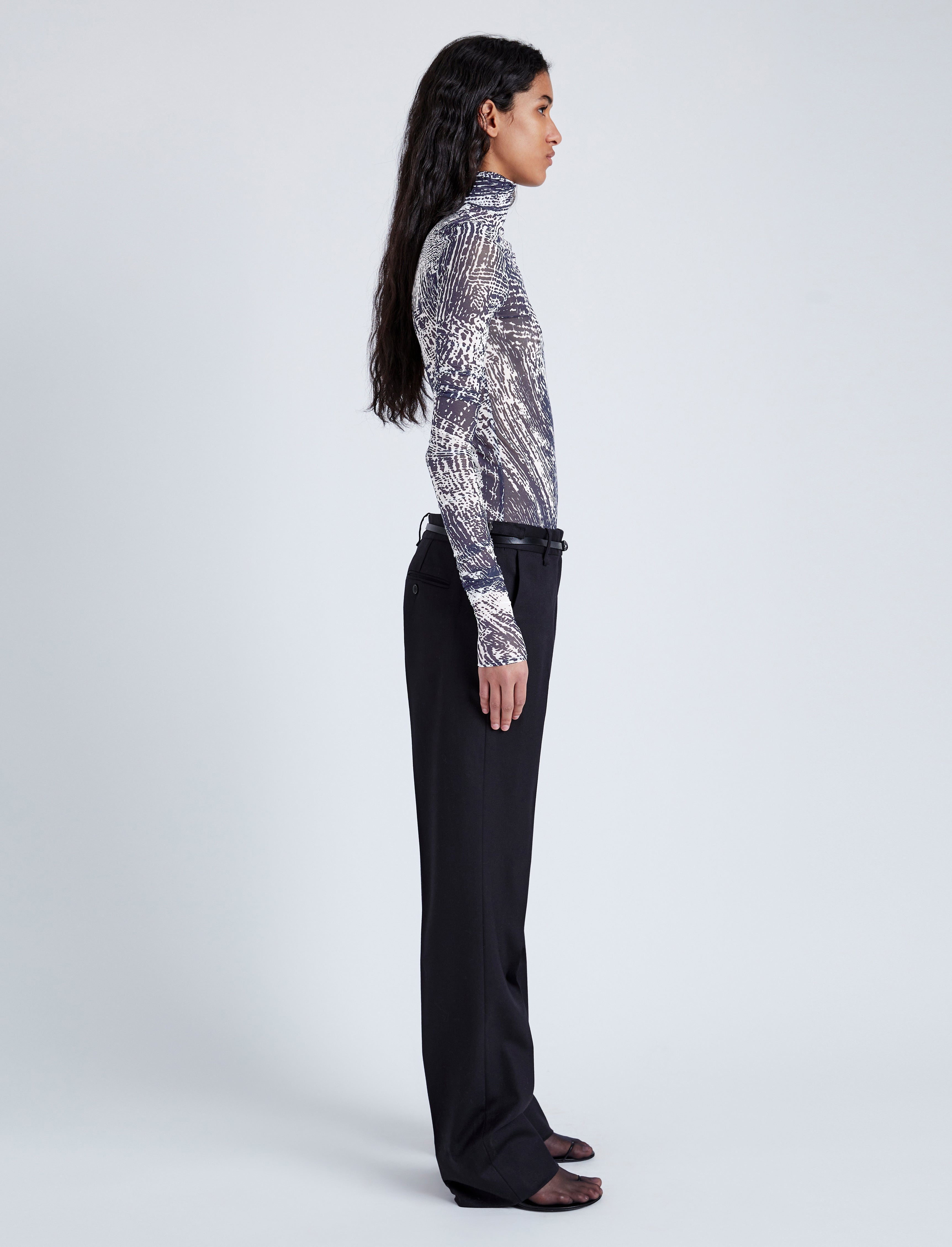 Rio Top in Printed Tulle Jersey - 5