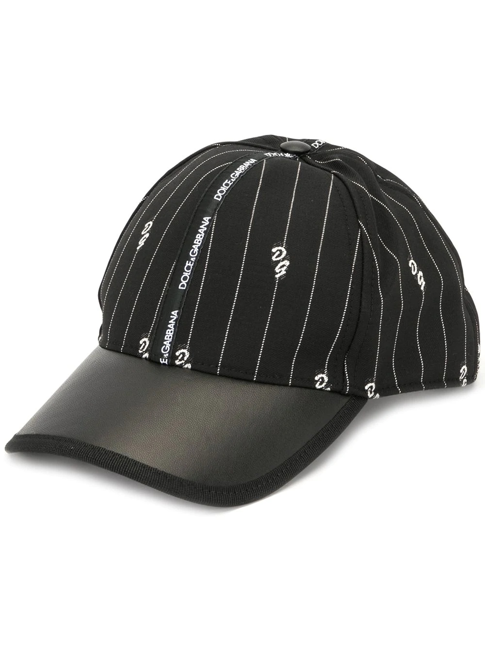 pinstripe baseball cap - 1