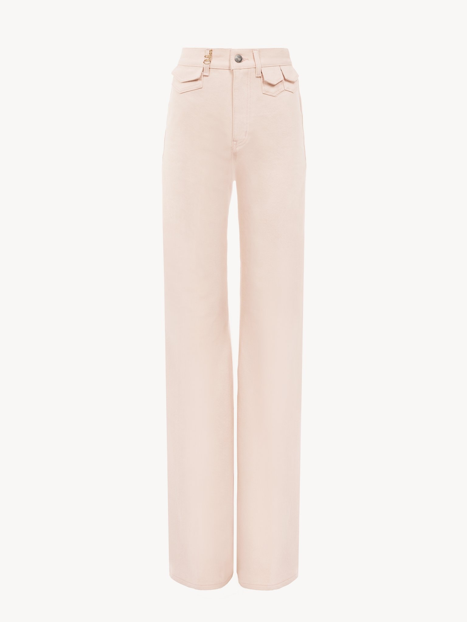 HIGH-RISE FLARE JEANS IN DENIM - 2