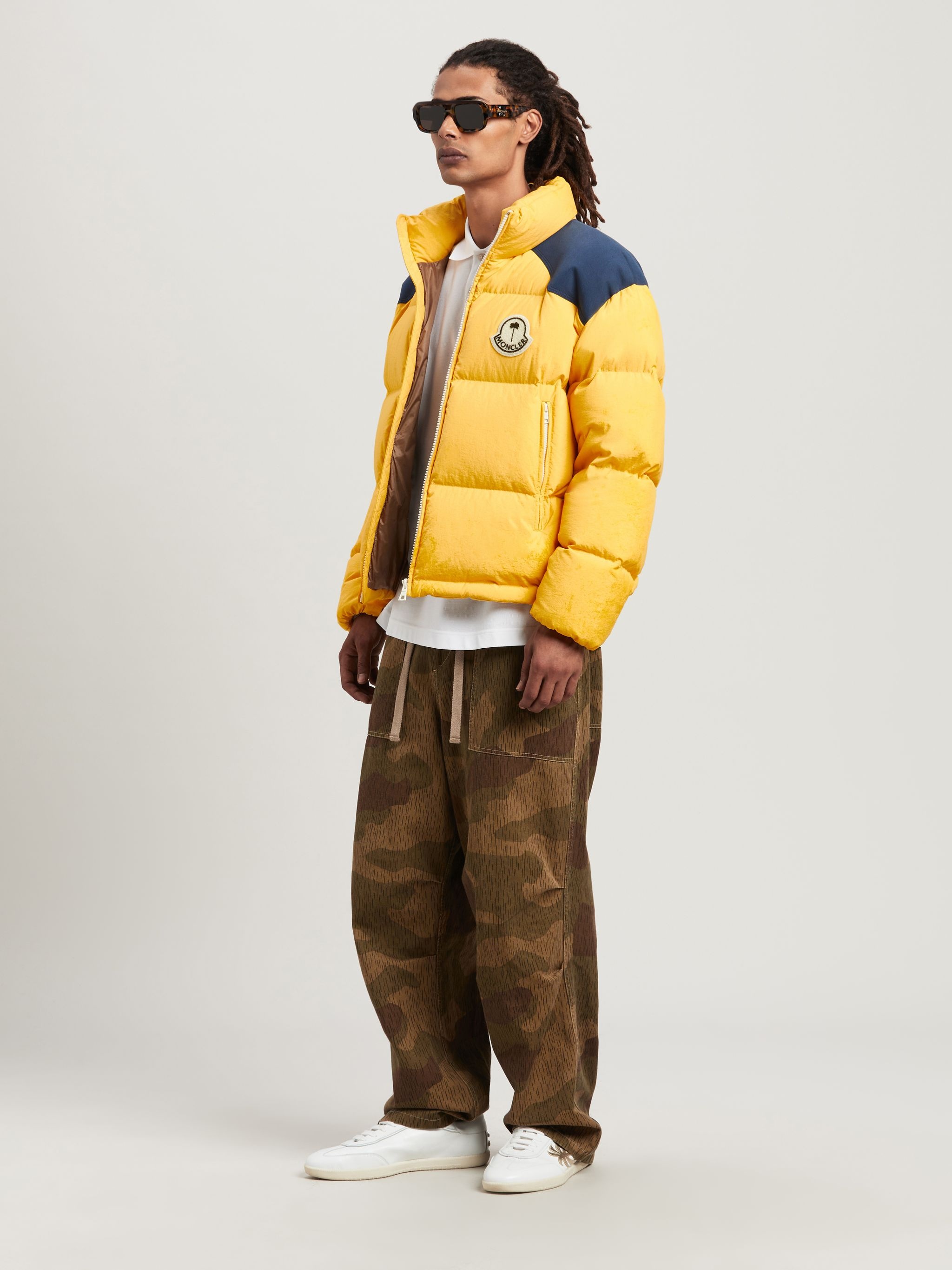 Yellow Moncler Genius Palm Angels Jacket MONCLER X PALM ANGELS
