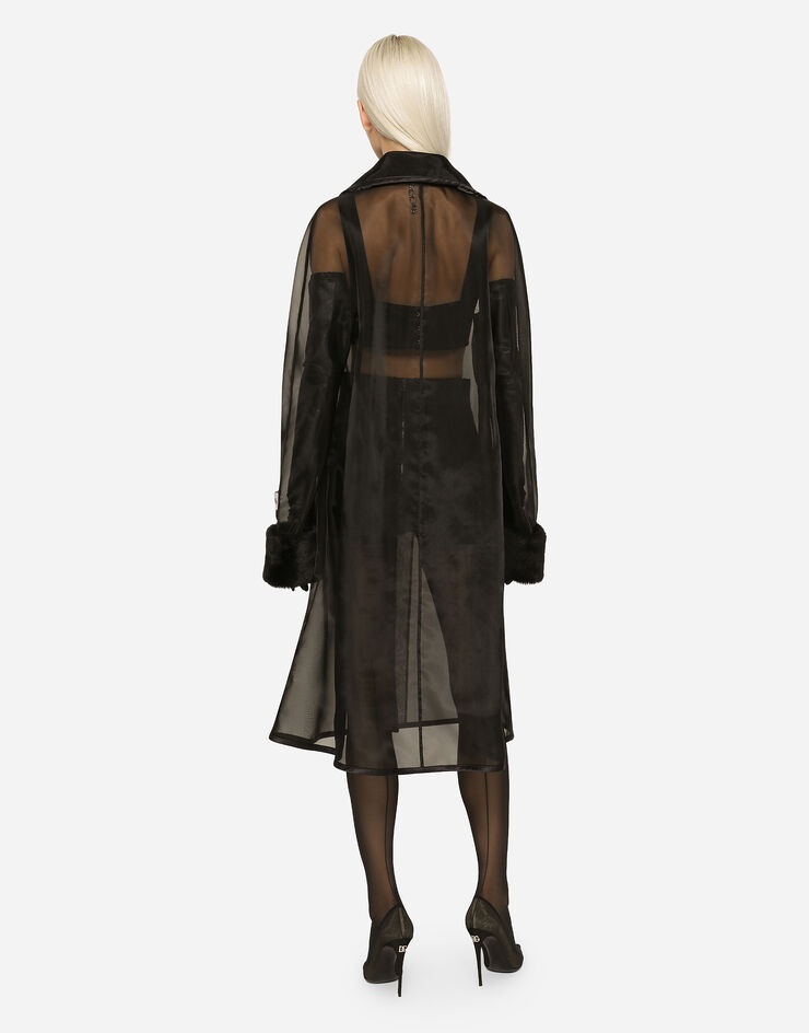 Organza trench coat with the Re-Edition label - 3