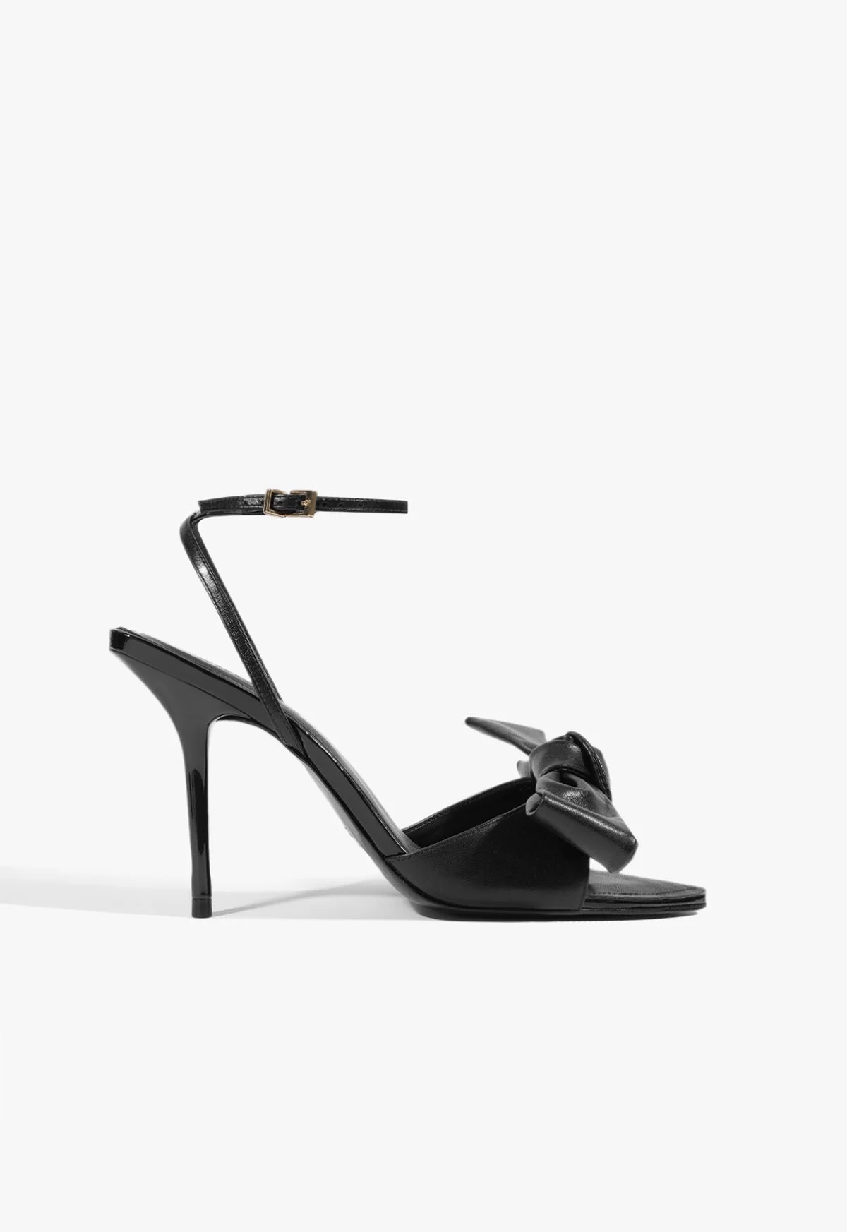 Elodie Buckle Bow Leather Sandal - 1