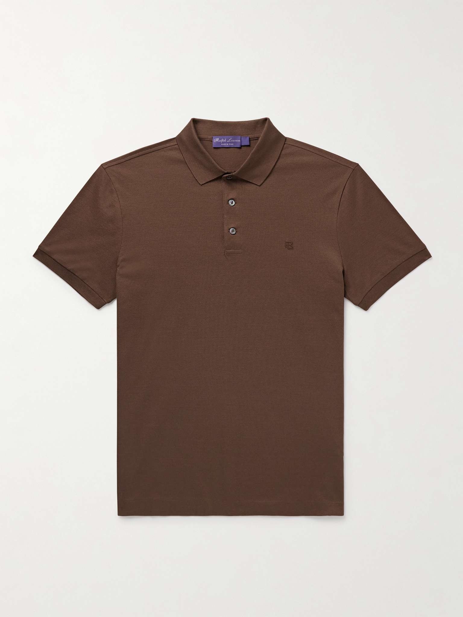 Logo-Embroidered Cotton-Piqué Polo Shirt - 1