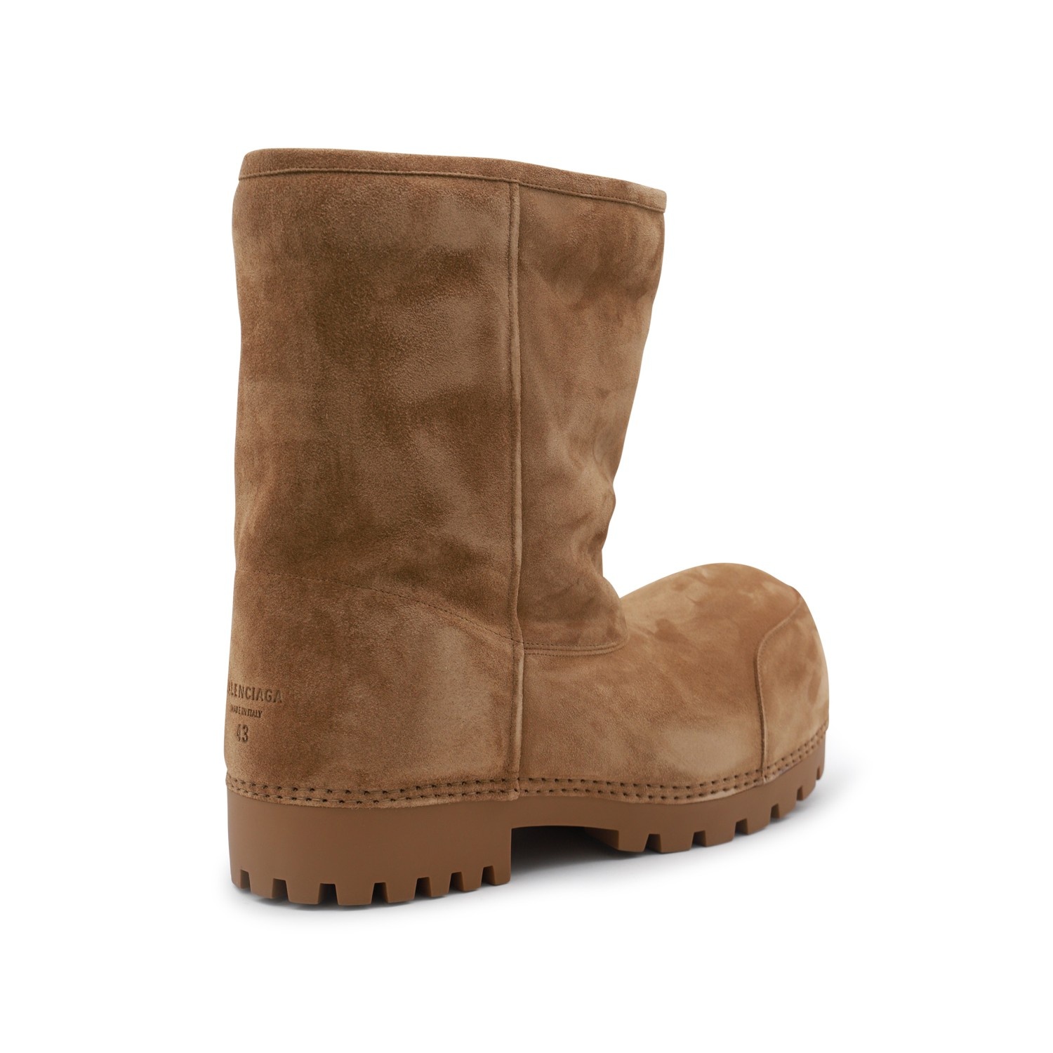 BEIGE ALASKA FUR HIGH BOOTS - 3