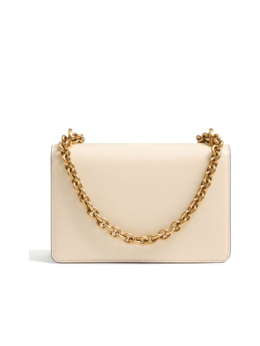 Small Vain Leather Shoulder Bag - 4