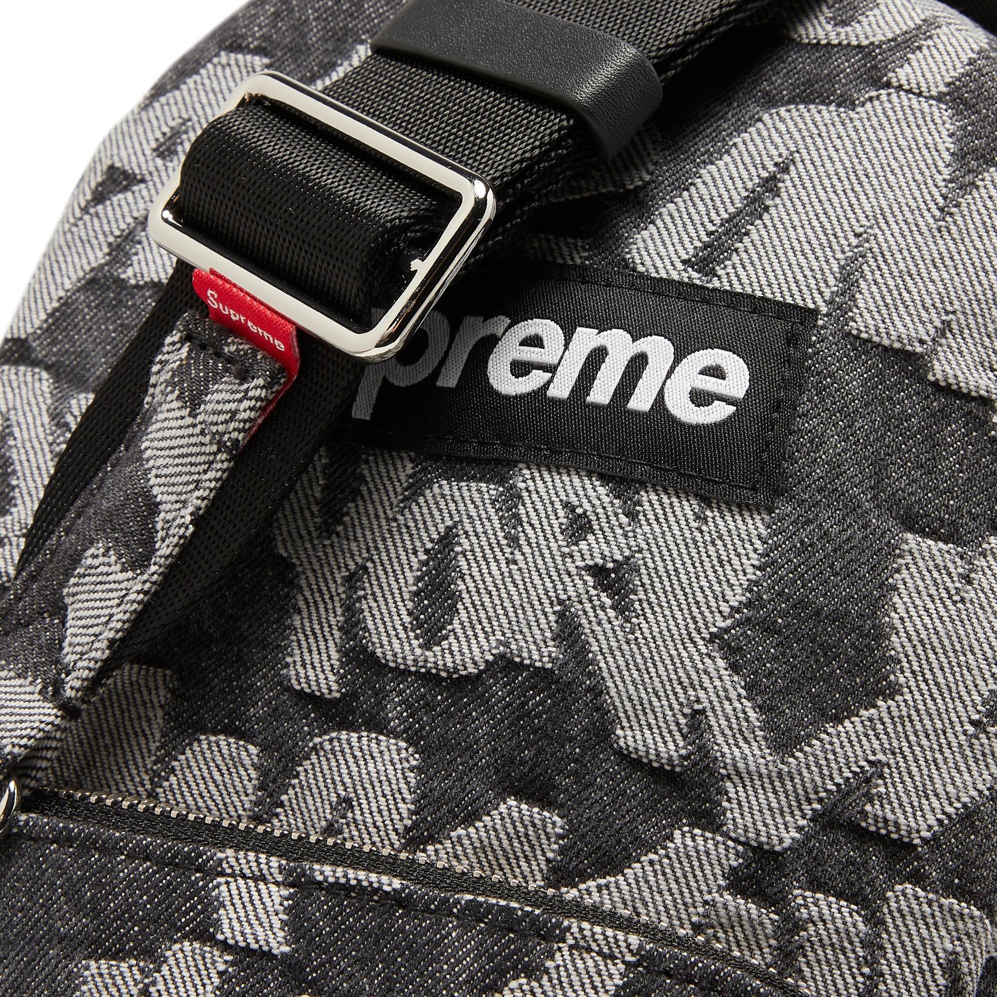 Supreme Fat Tip Jacquard Denim Sling Bag 'Black'