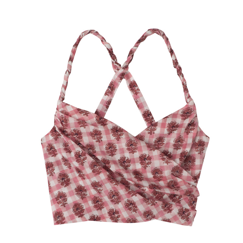 Top Blush - Vichy print veil 1