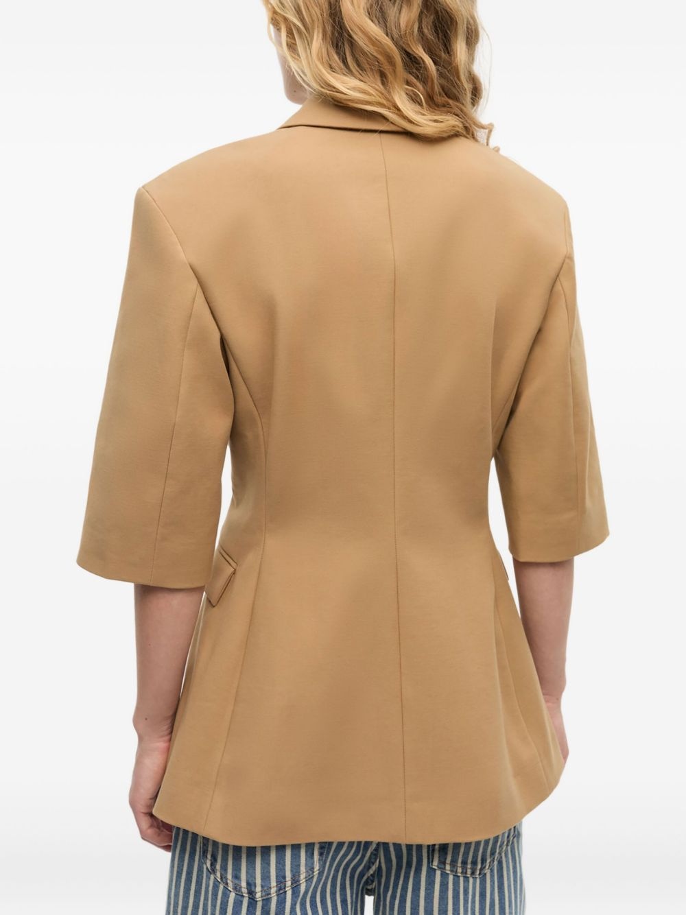 short-sleeved blazer - 4