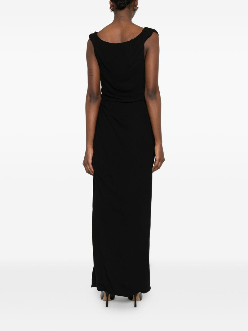 Ginnie Amber draped maxi dress 4