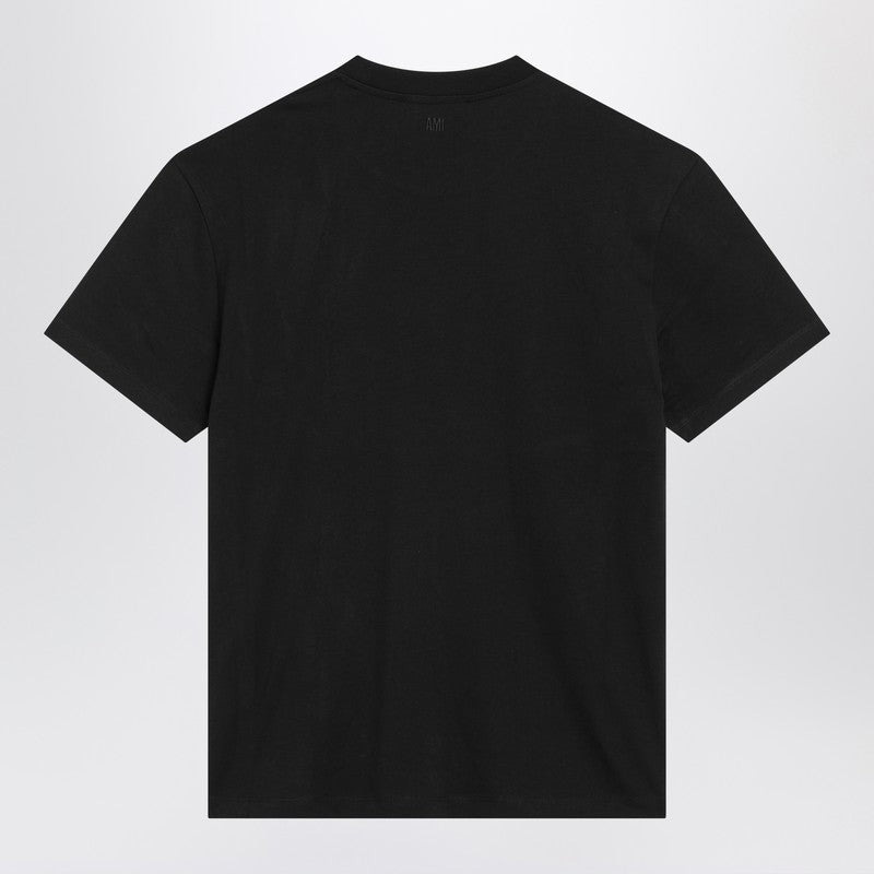 Ami Paris Black Ami De Coeur T-Shirt Women - 2
