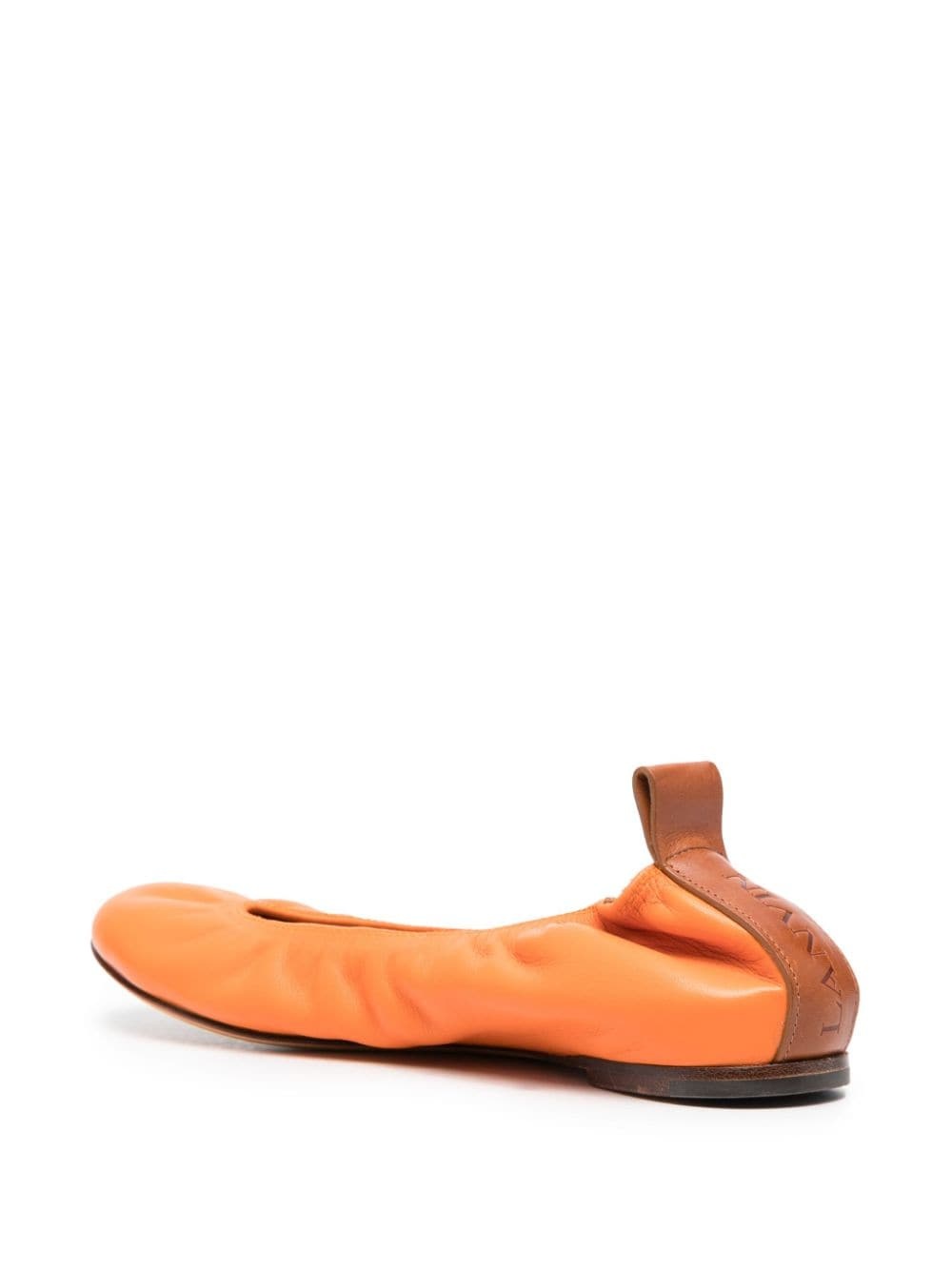 leather ballerina shoes - 3