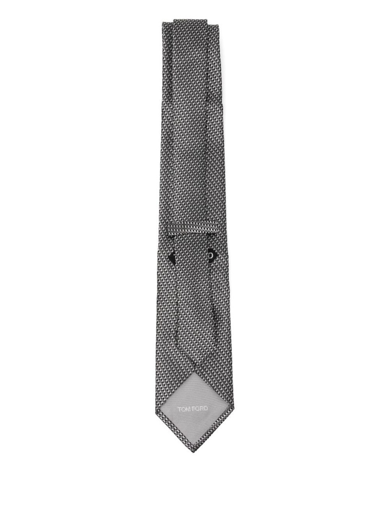 TOM FORD silk geometric-pattern tie outlook