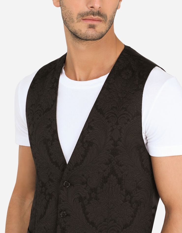 Floral jacquard vest - 5