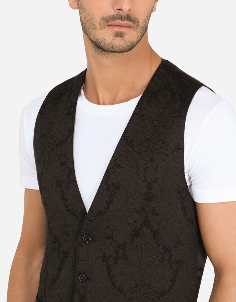 Floral jacquard vest 5