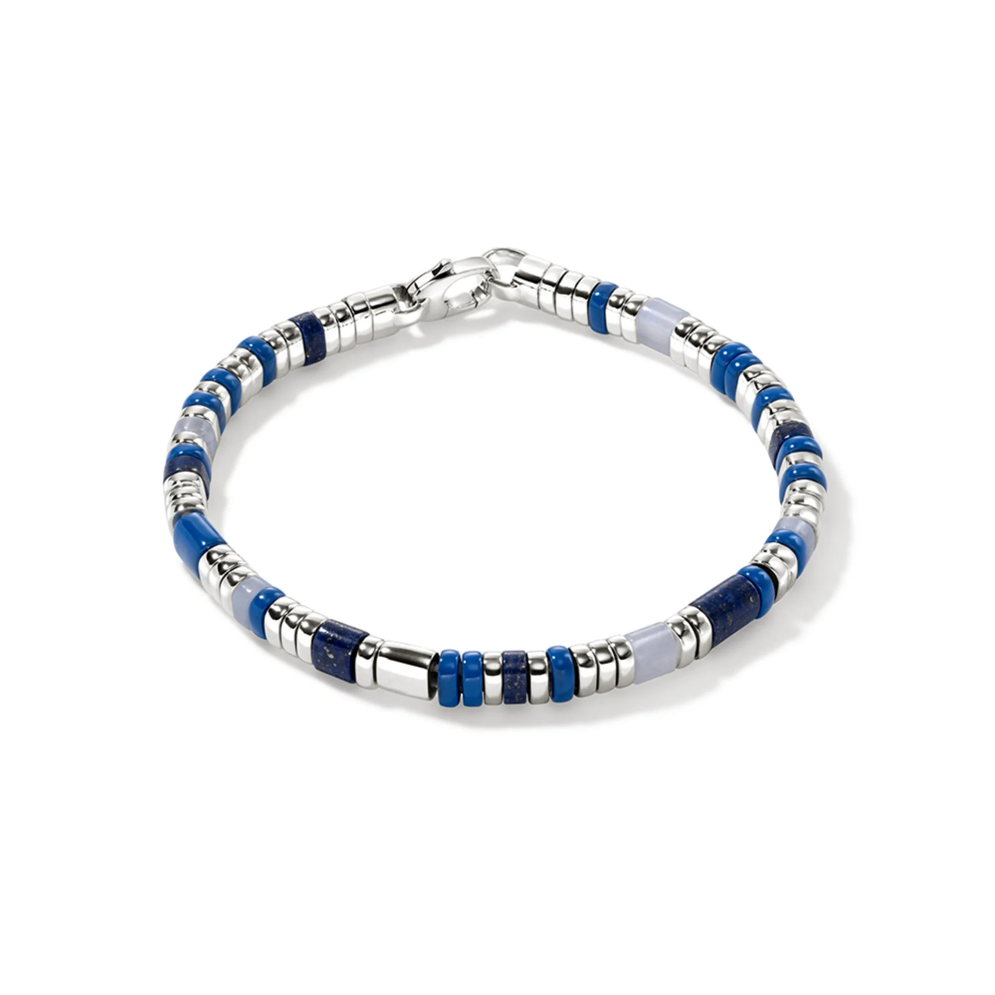 Colorblock Bracelet, Silver, Slim - 1