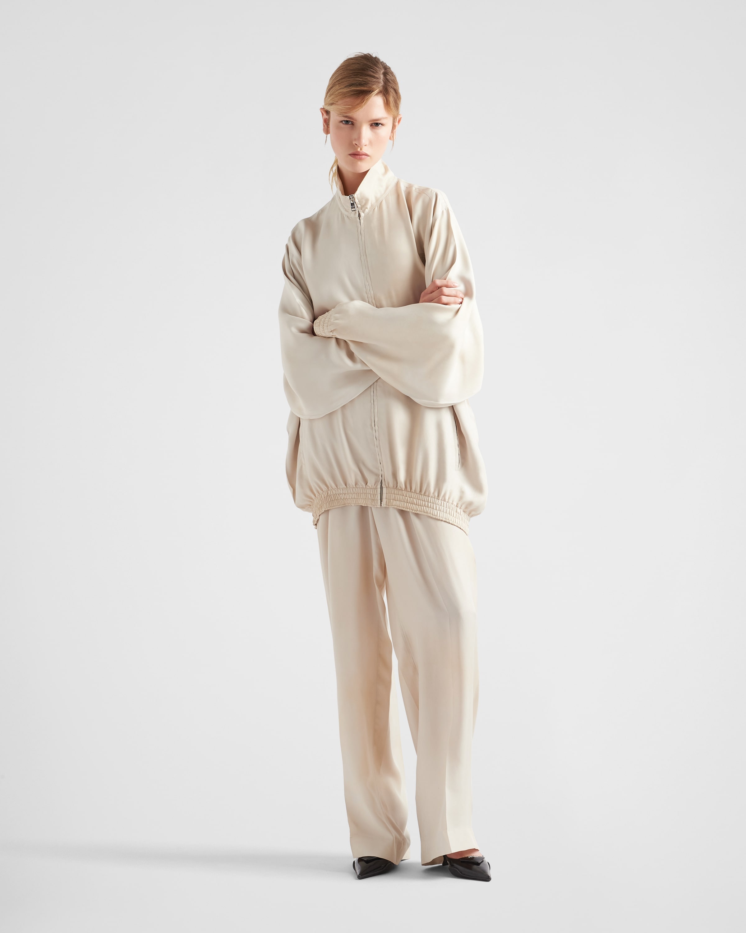 Silk twill pants - 2
