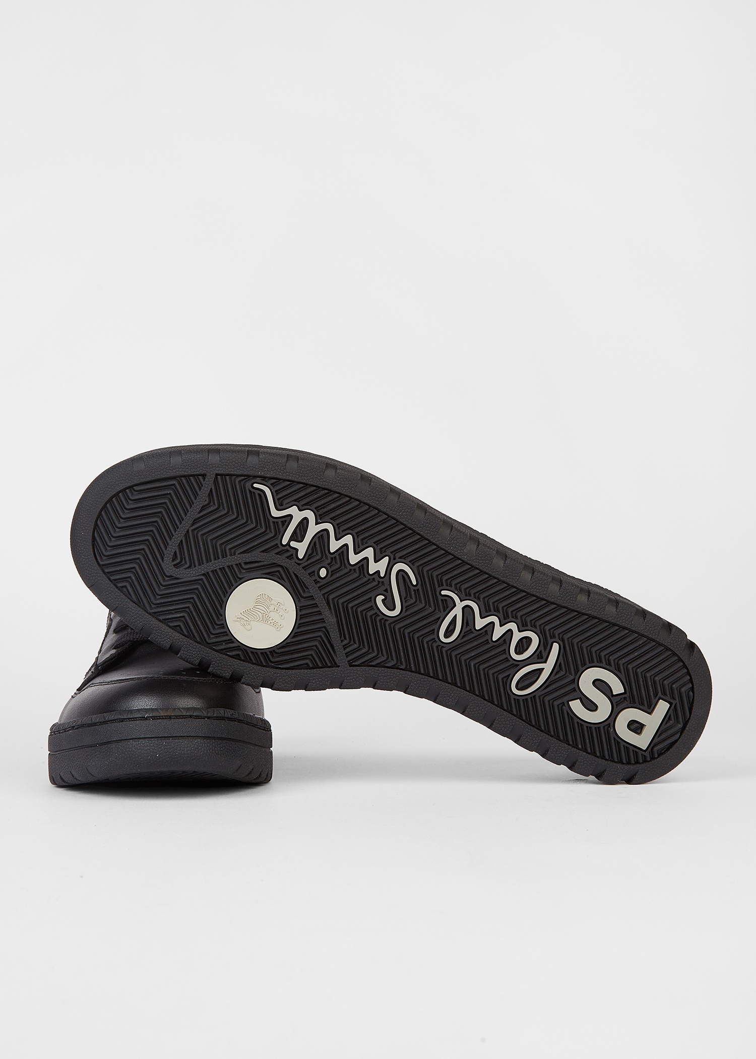 Black Leather 'Liston' Trainers - 4