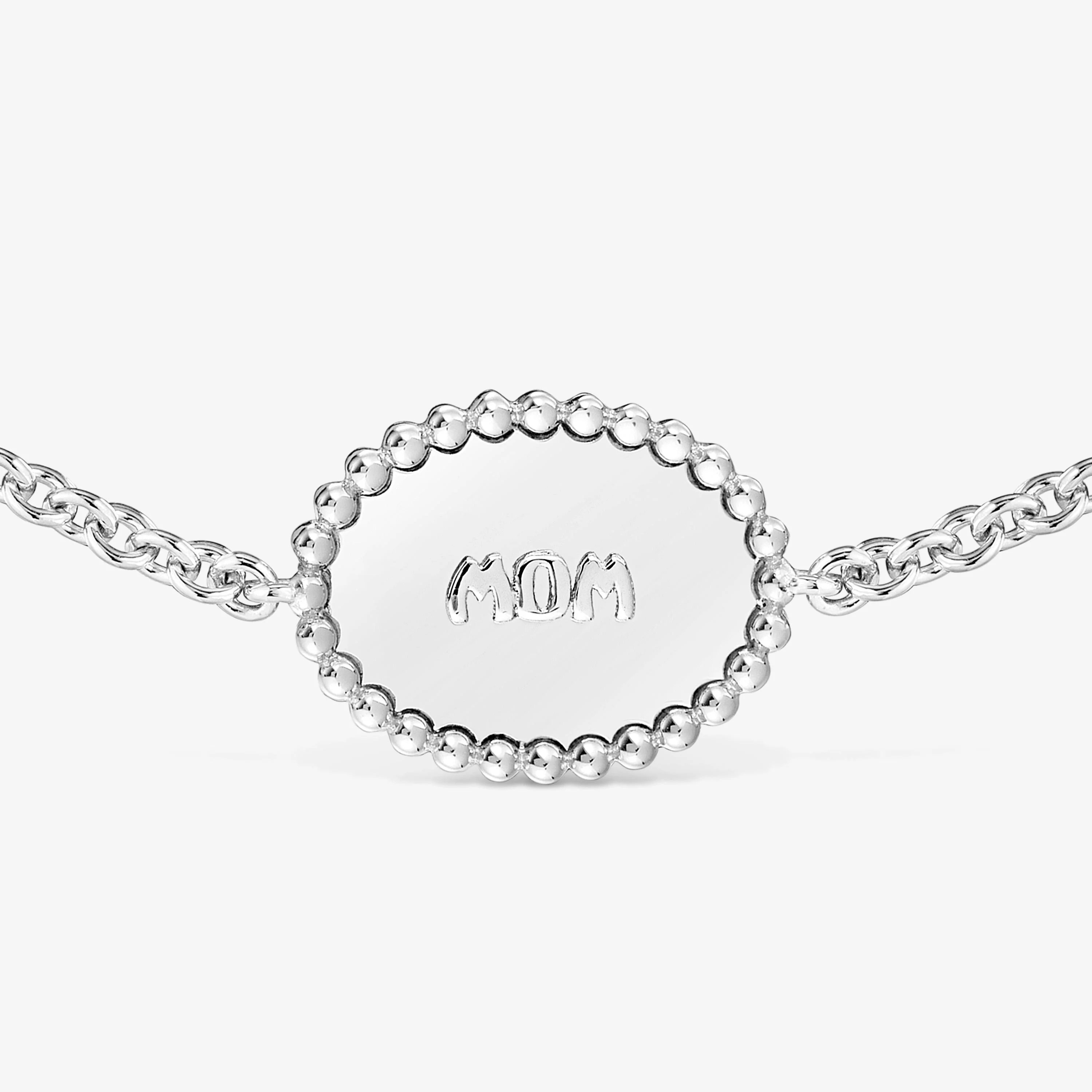 Silver chain Bracelet plaque TOUS Mom - 1