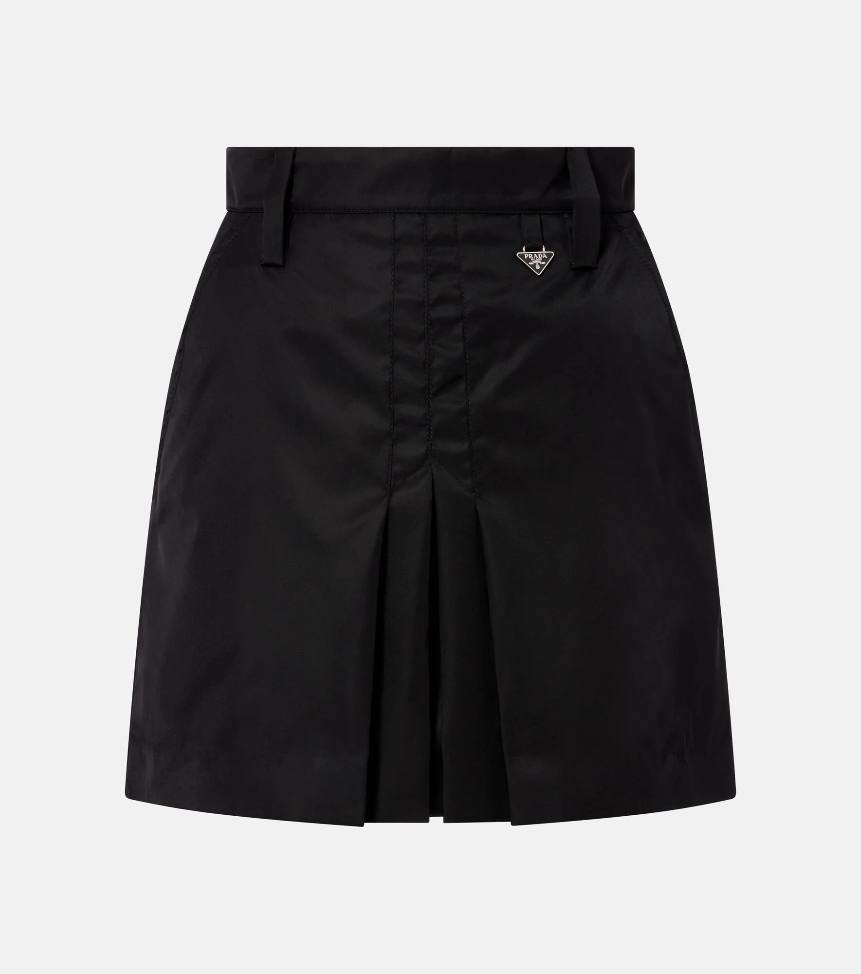 Re-Nylon pleated miniskirt - 1