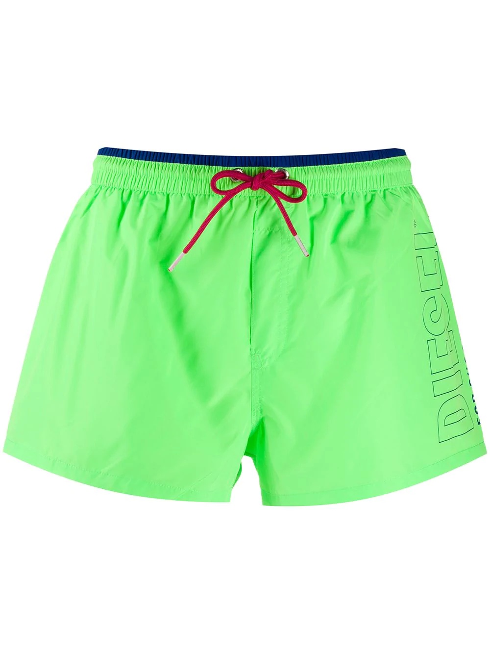 logo patch swim shorts - 1