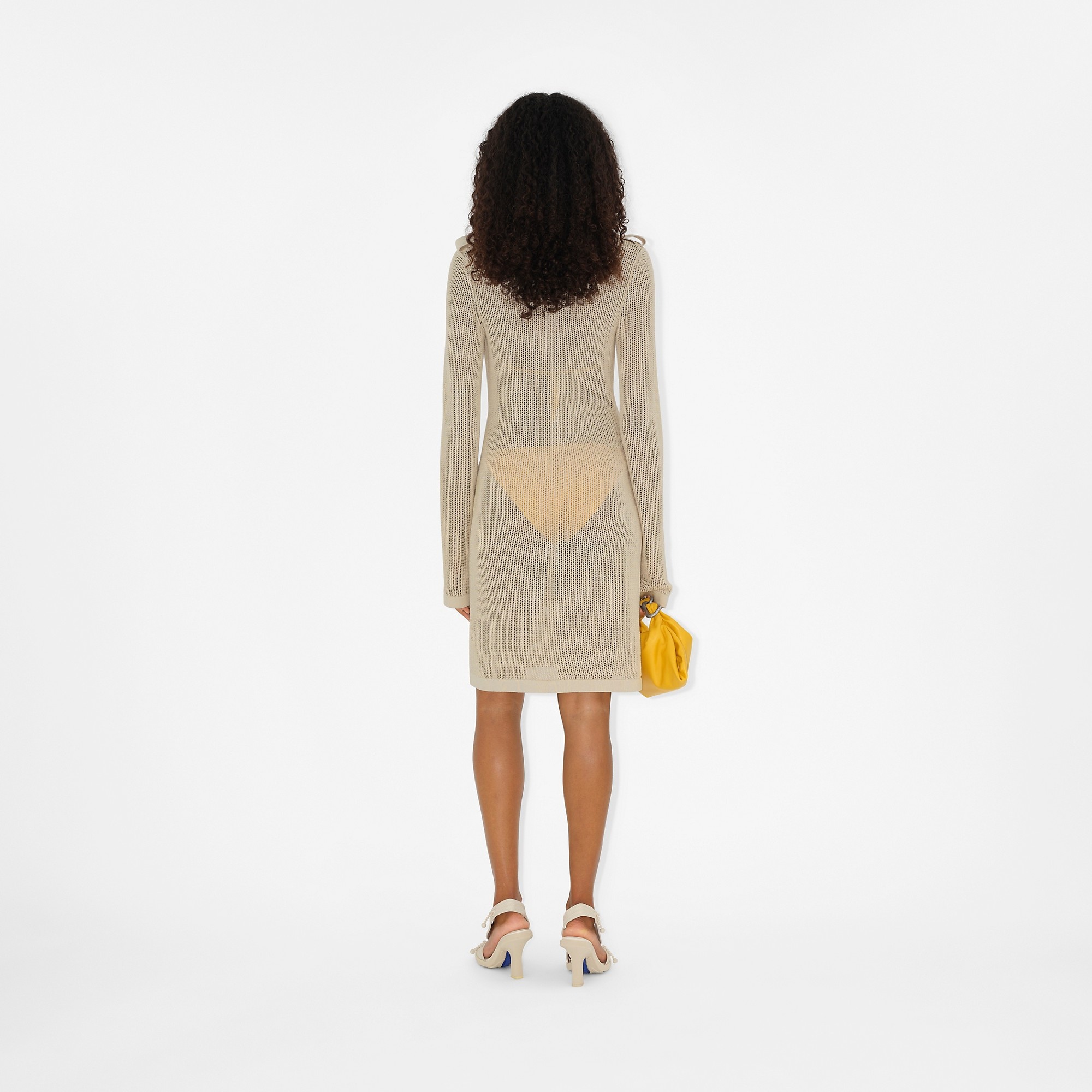 Cotton Mesh Dress - 4
