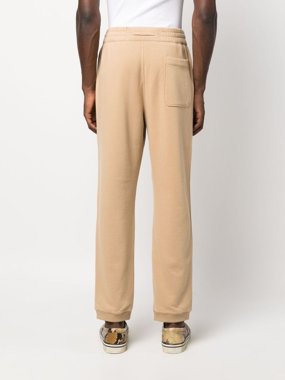 slim-cut cotton track pants - 4