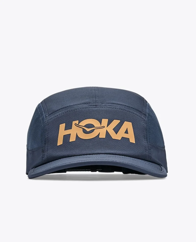 Hoka Run Hat in Varsity Navy/Gold - 1