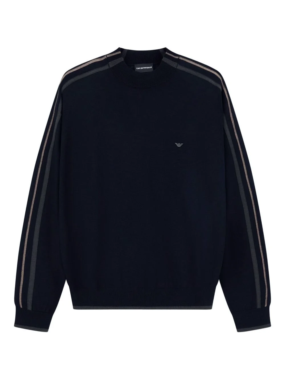 stripe-detail sweater - 1