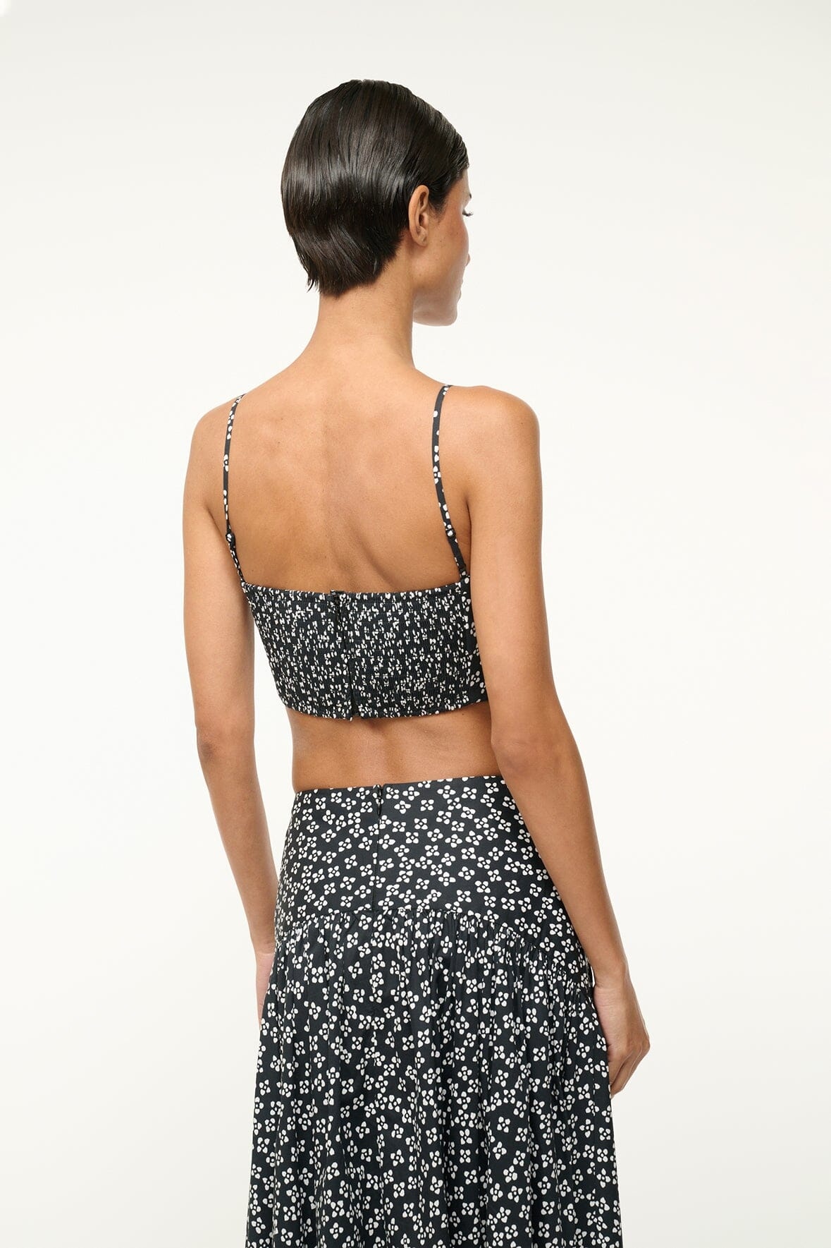 STAUD FEDERICO TANK BLACK WOODBLOCK FLORAL - 5