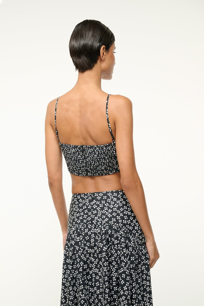 STAUD FEDERICO TANK BLACK WOODBLOCK FLORAL 5