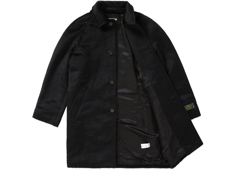 Supreme Supreme Alpaca Overcoat Black outlook
