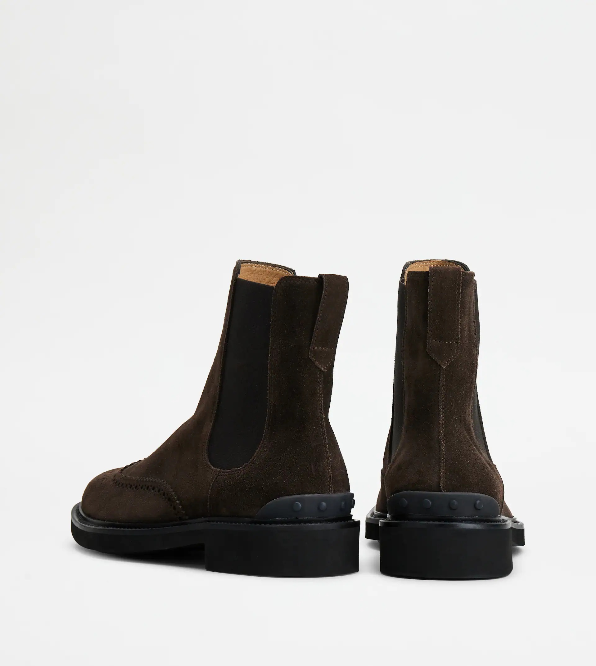 ANKLE BOOTS IN SUEDE - BROWN - 3