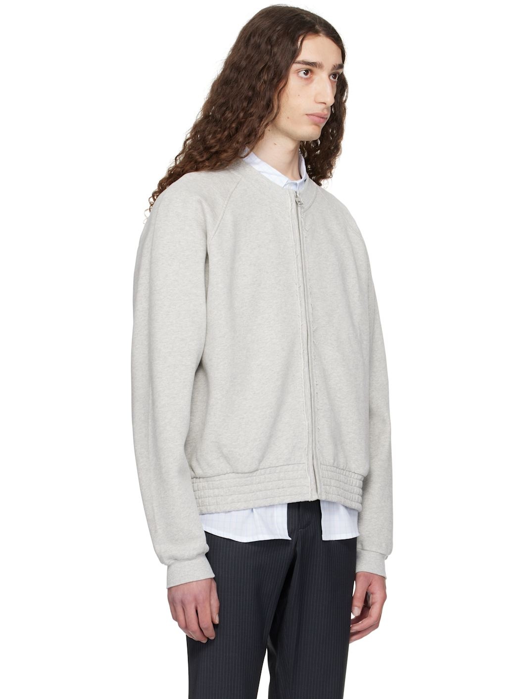 Gray Nila Raglan Sleeve Jacket - 2