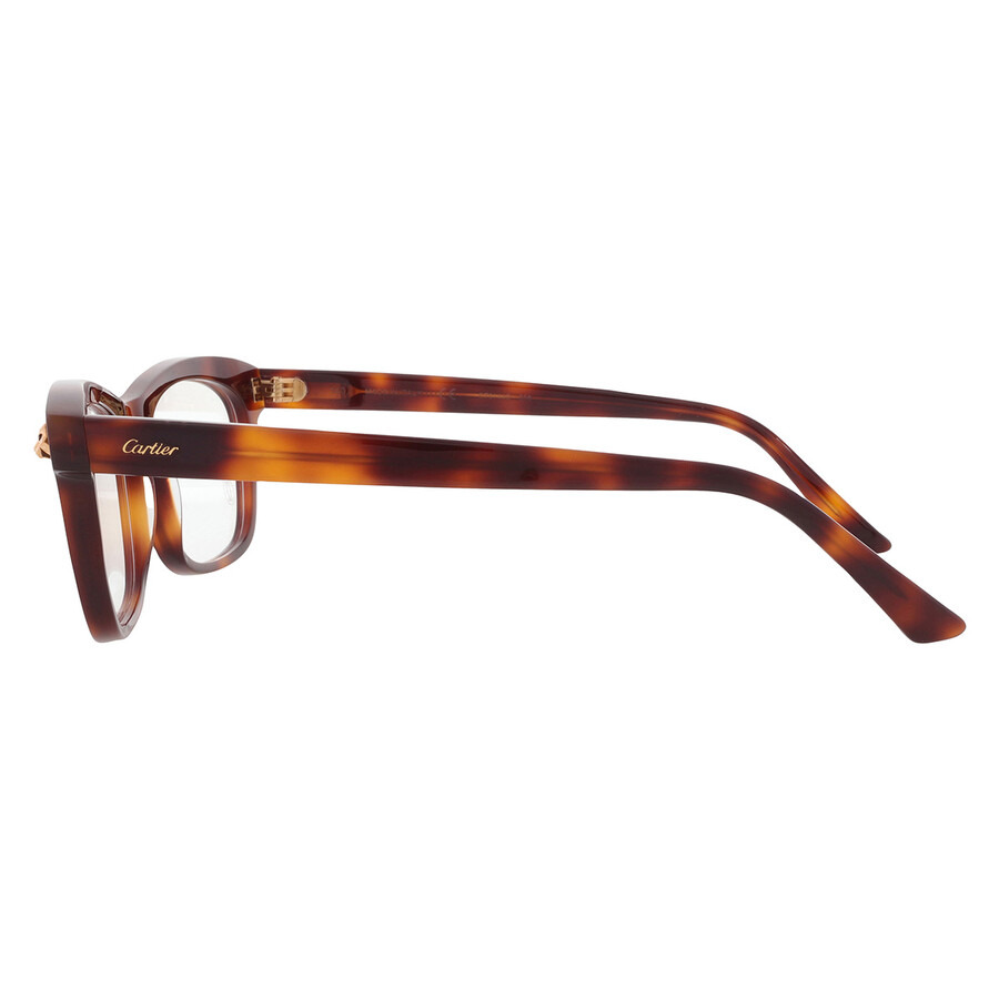 Cartier Demo Rectangular Ladies Eyeglasses CT0144O 006 54 - 4