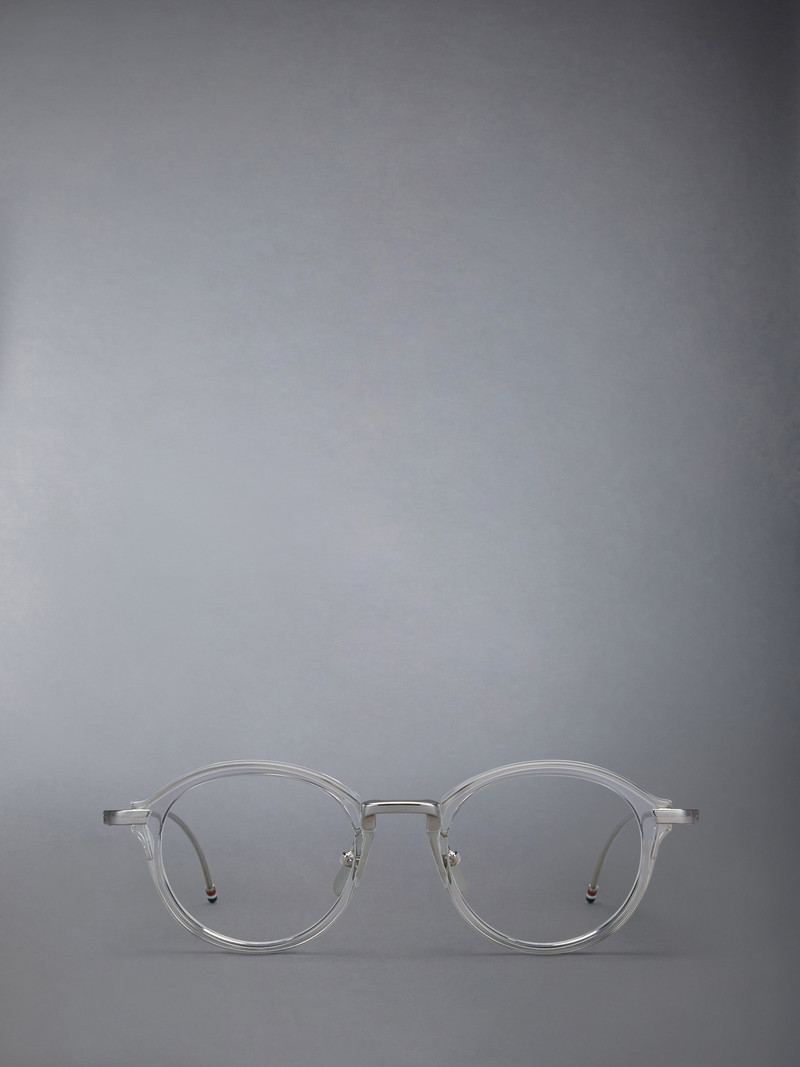 ACETATE AND TITANIUM ROUND EYEGLASSES 1