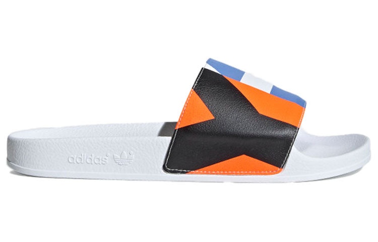adidas Y-3 Adilette Unisex Slippers 'White Blue Orange' FW9742 - 3