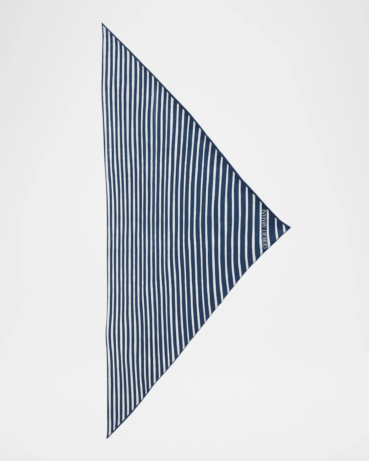 Men's Silk Stripe Neck Scarf - 1