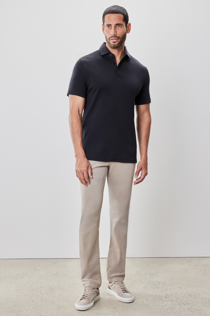 ROBERT BARAKETT The Barakett Covered Placket Polo outlook