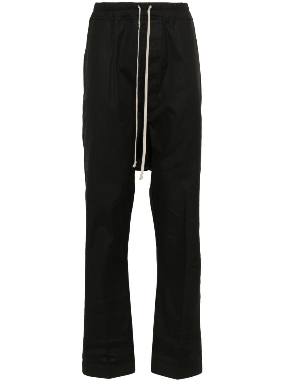 drop-crotch tapered trousers - 1